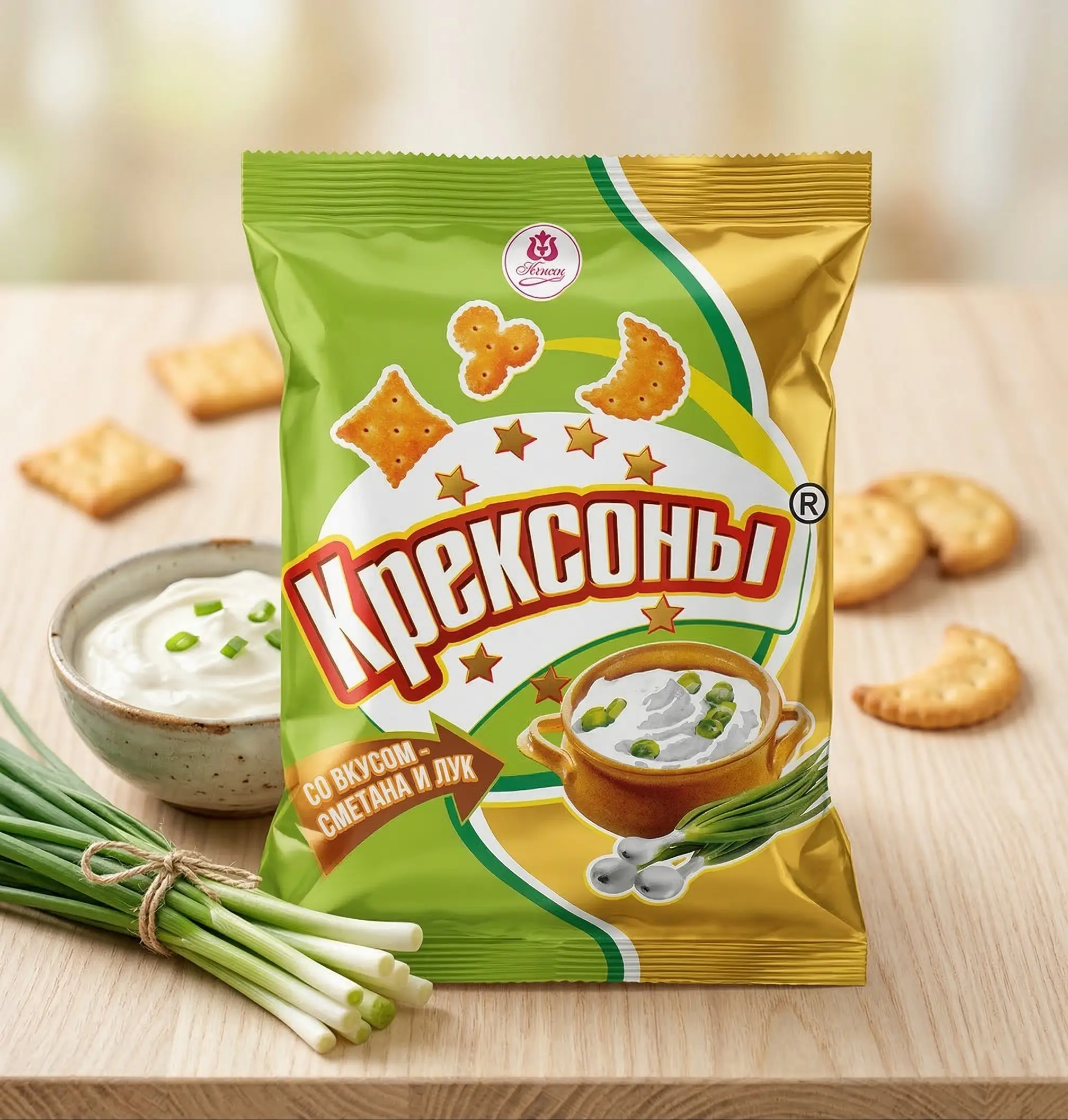 Крексоны со вкусом Сметана и Лук